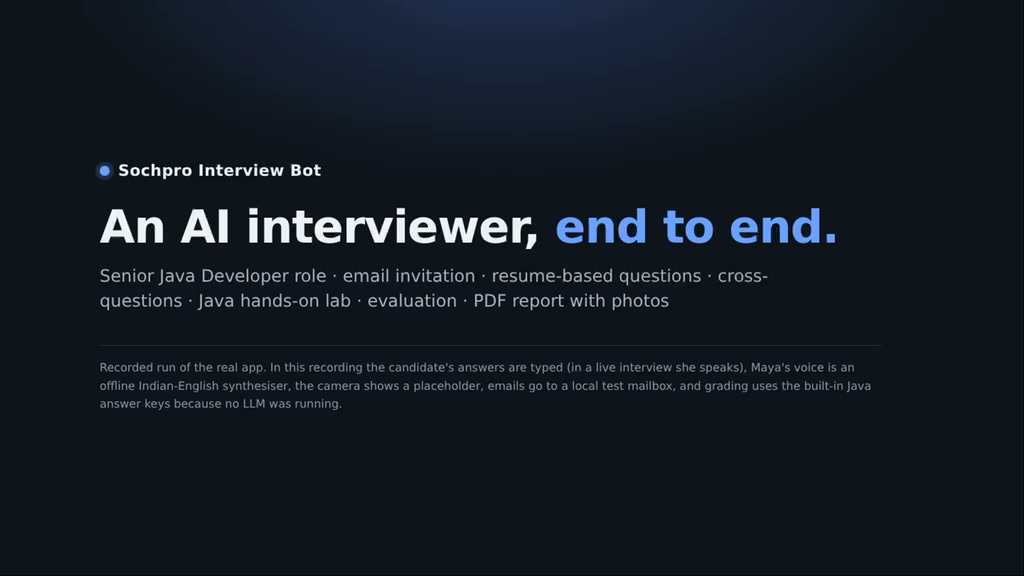 Sochpro Interview Bot Preview